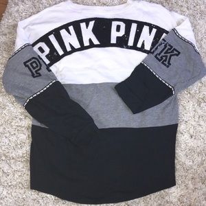 Colorblock PINK Crewneck